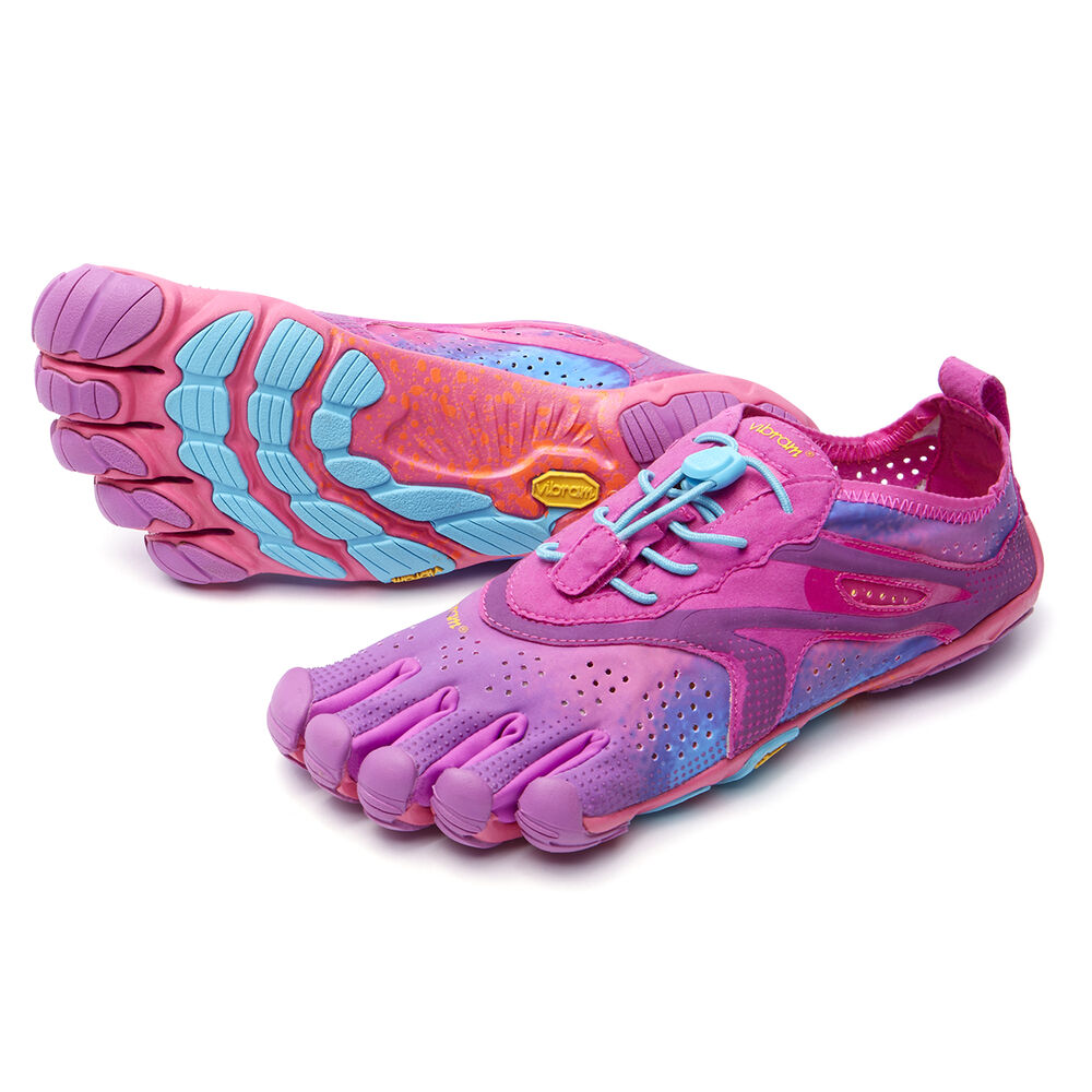 Vibram Fivefingers V-Run Bayan Koşu Ayakkabısı Mor/Mavi,NU4726938